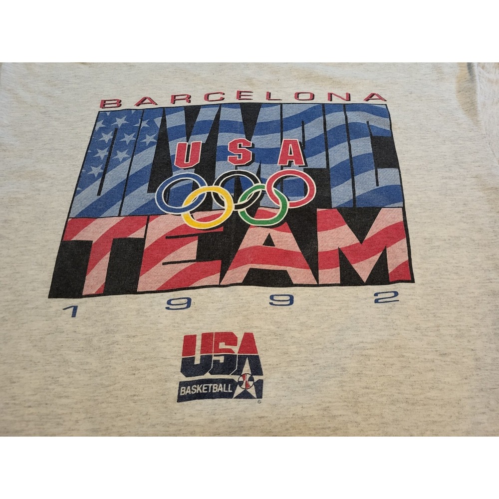 1992 USA Olympic Basketball Dream Team Caricature T-Shirt XL Barcelona M. Jordan - Picture 5 of 16